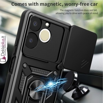 5in1 smūgiams atsparus dėklas su uždaromu dangteliu - juodas (Realme Note 70T) 5in1 smūgiams atsparus dėklas su uždaromu dangteliu - juodas (Realme Note 70T)